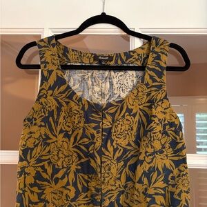 Madewell Linen Floral Top